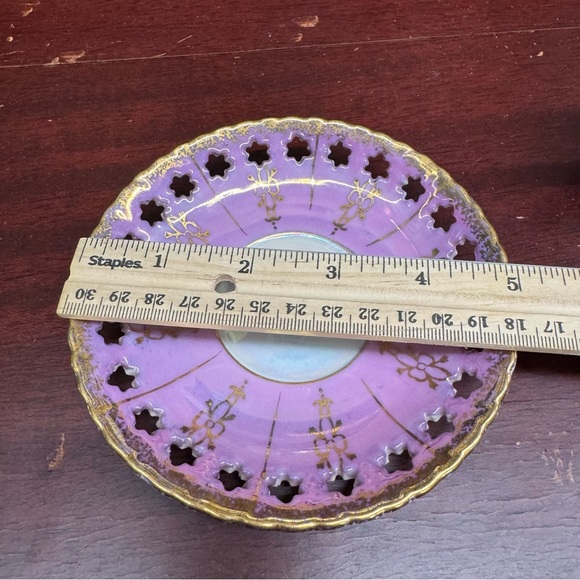 Enesco Tea China Cup & Saucer Japan Pink Gold Vintage - Picture 14 of 16